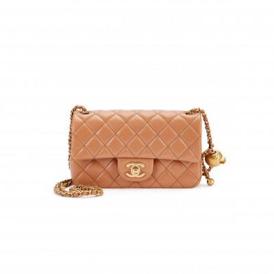 CHANEL MASTER GOLDEN BALL CHAIN FLAP BAG LARGE MINI  (20*13*7cm)